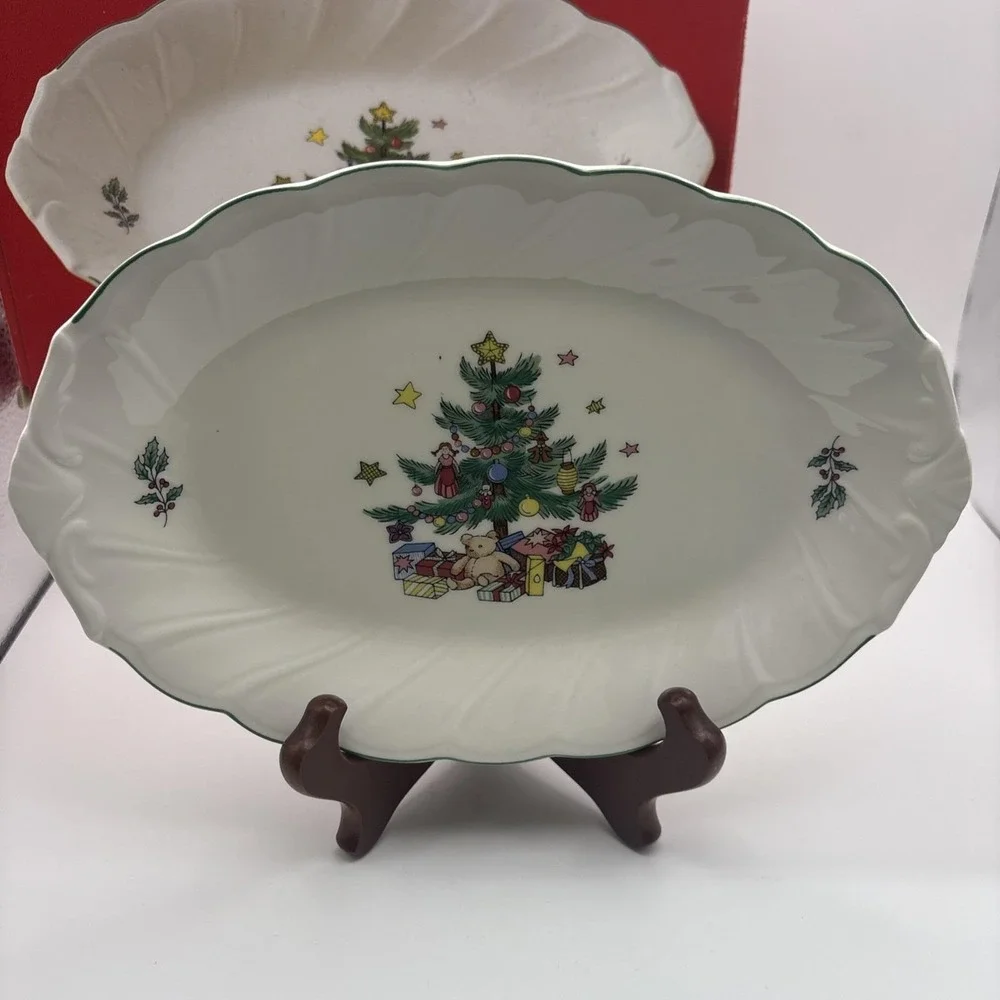 Nikko~Christmastime/Happy Holidays~Relish Tray~IOB